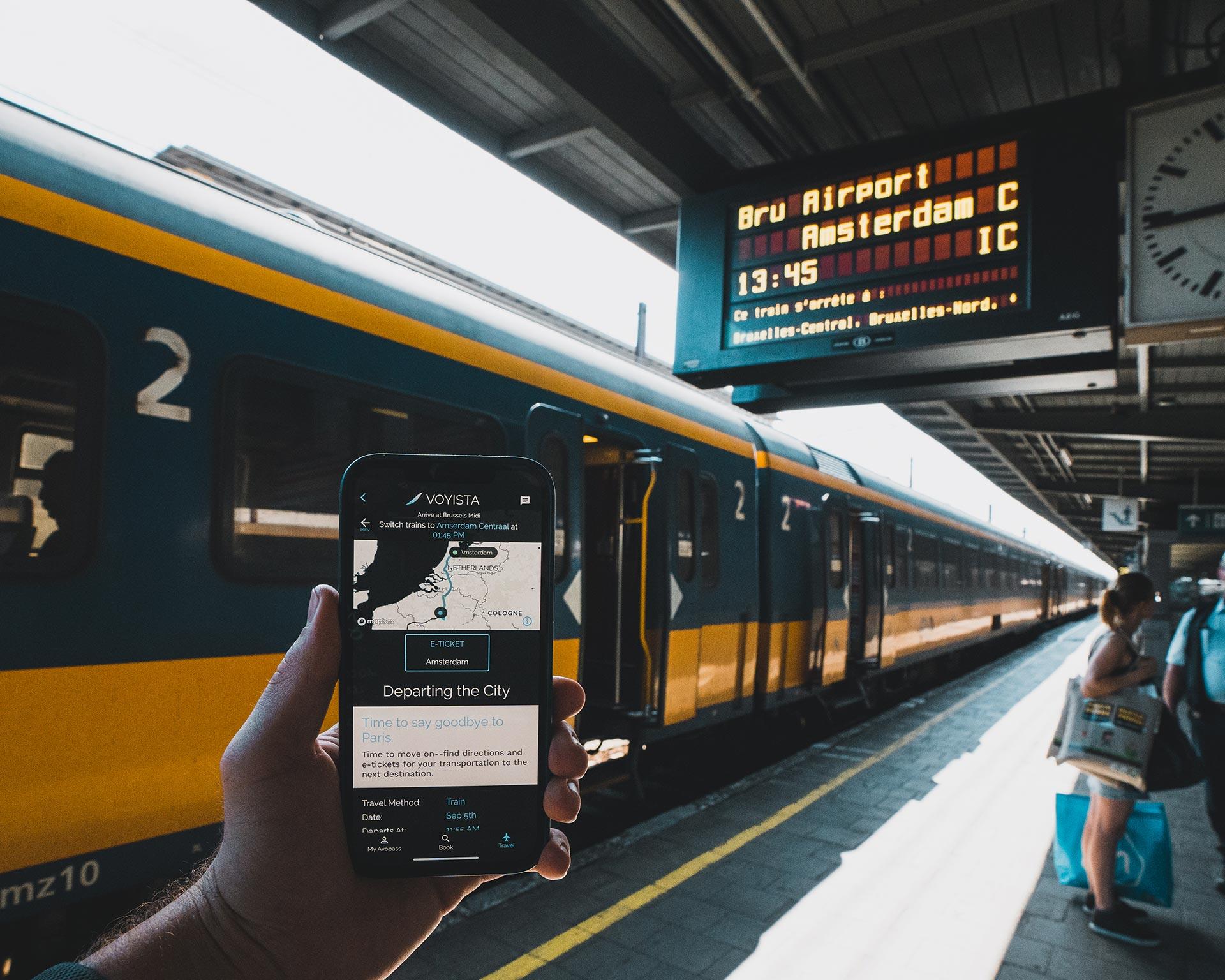 Avopass App Used While Boarding Train